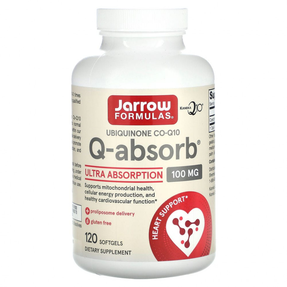 Jarrow Formulas, Q-absorb Co-Q10, 100 , 120     , -, 