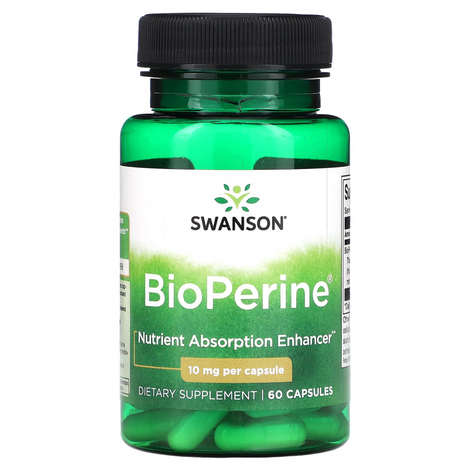 Swanson, BioPerine, 10 , 60     , -, 