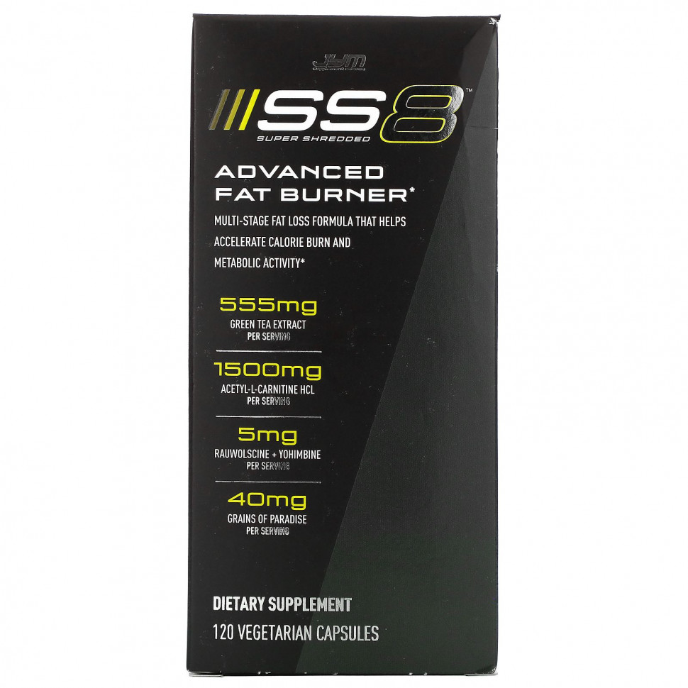 JYM Supplement Science, SS8 Super Shredded,   , 120      , -, 