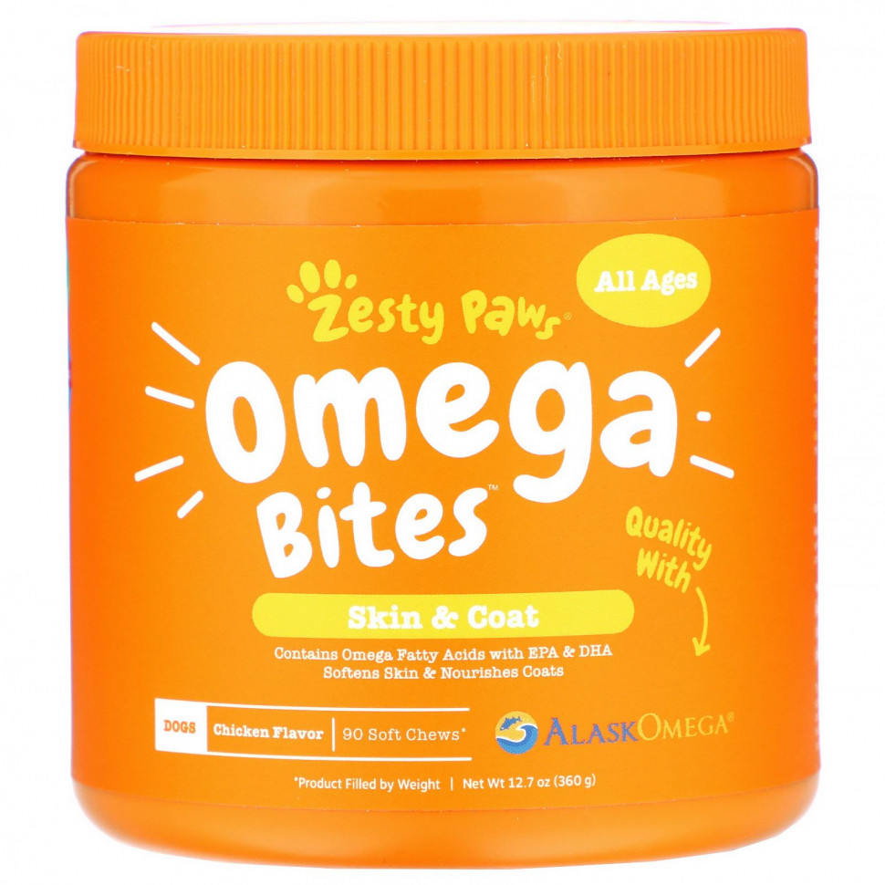 Zesty Paws, Omega Bites,   ,   ,   , 90       , -, 
