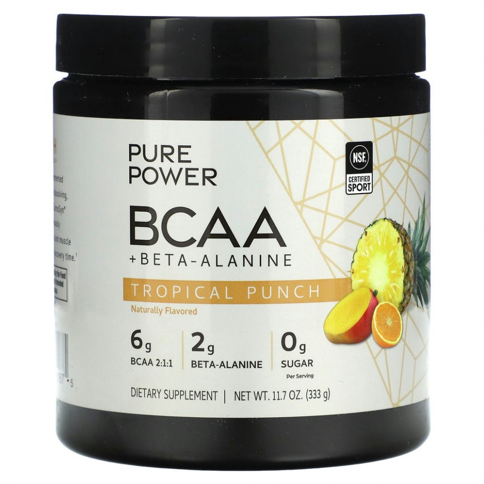 Dr. Mercola, Pure Power BCAA +  - ,  , 333  (11,7 )    , -, 