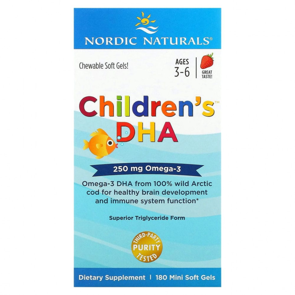 Nordic Naturals, Children's DHA,   ,   ,   36 , 250 , 180 -    , -, 