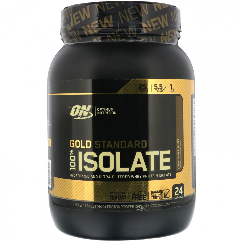 Optimum Nutrition, Gold Standard 100% Isolate, ,  , 744  (1,64 )    , -, 