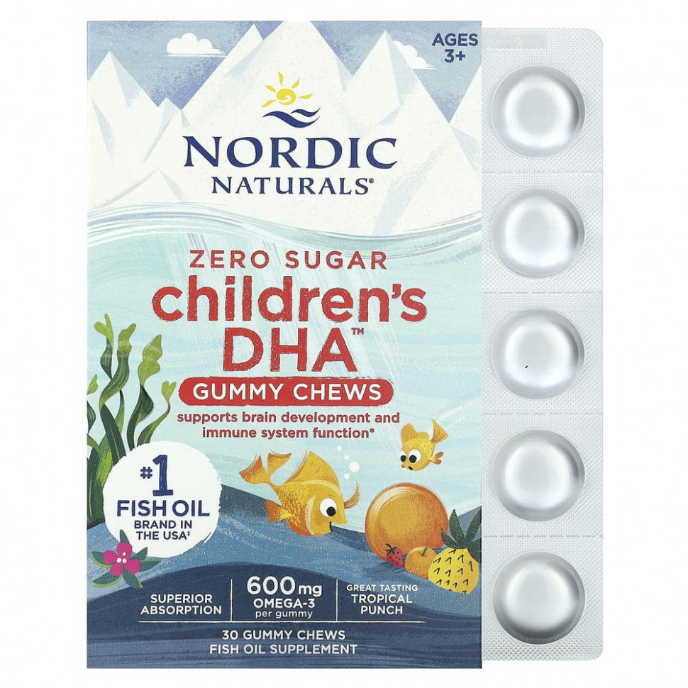 Nordic Naturals, Children's DHA,    ,    , 600 , 30      , -, 