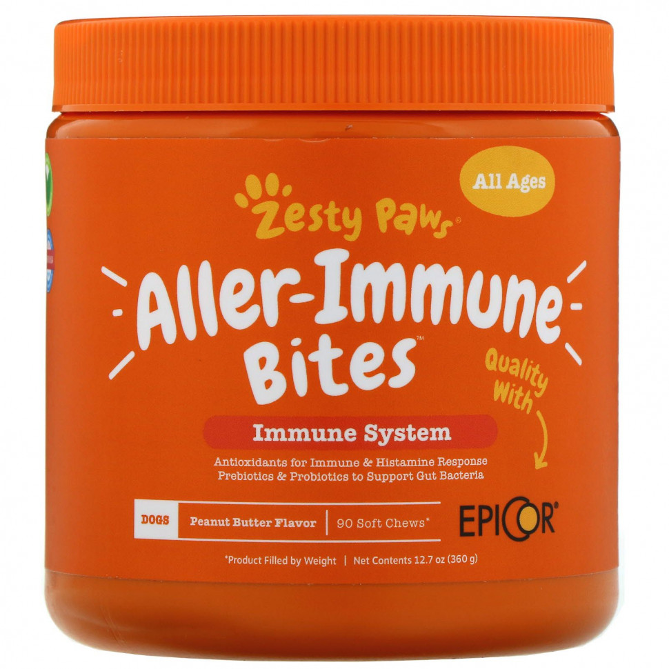 Zesty Paws, Aller-Immune Bites,   ,    , 90       , -, 