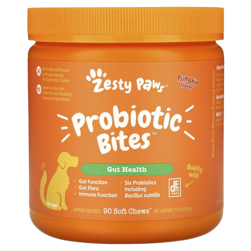  Zesty Paws, Probiotic Bites,     ,  ,   ,   , 90     Iherb ()