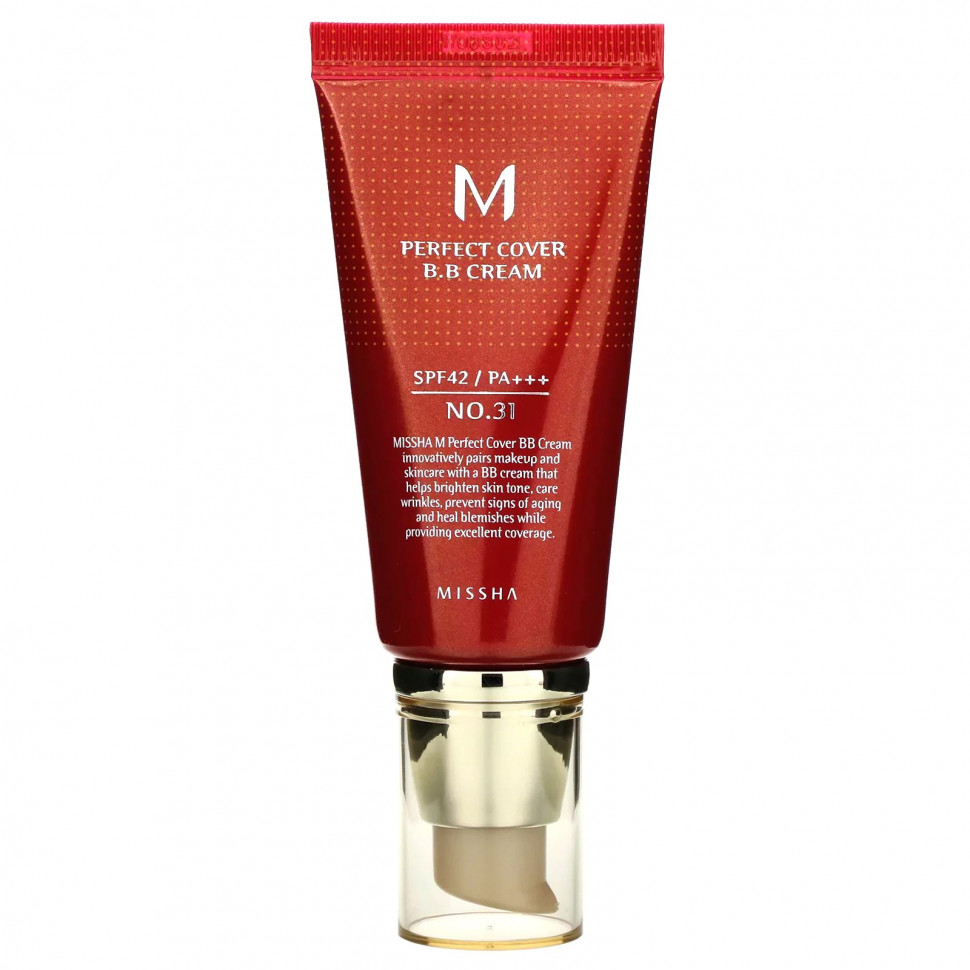 Missha, Perfect Cover BB Cream, BB-, SPF 42 PA+++,  31 -, 50     , -, 