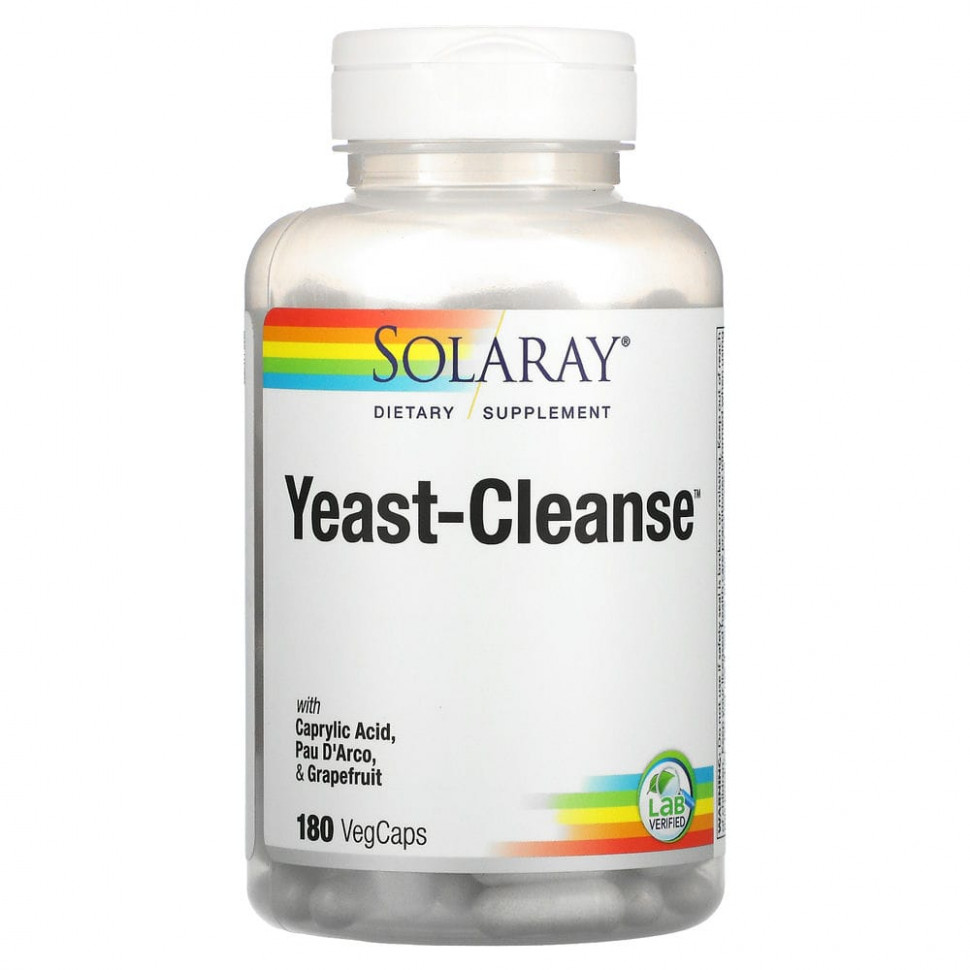 Solaray, Yeast-Cleanse, 180      , -, 