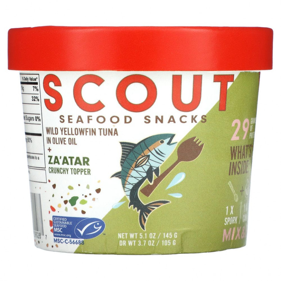 Scout, Seafood Snacks,          Za'Atar, 145  (5,1 )    , -, 