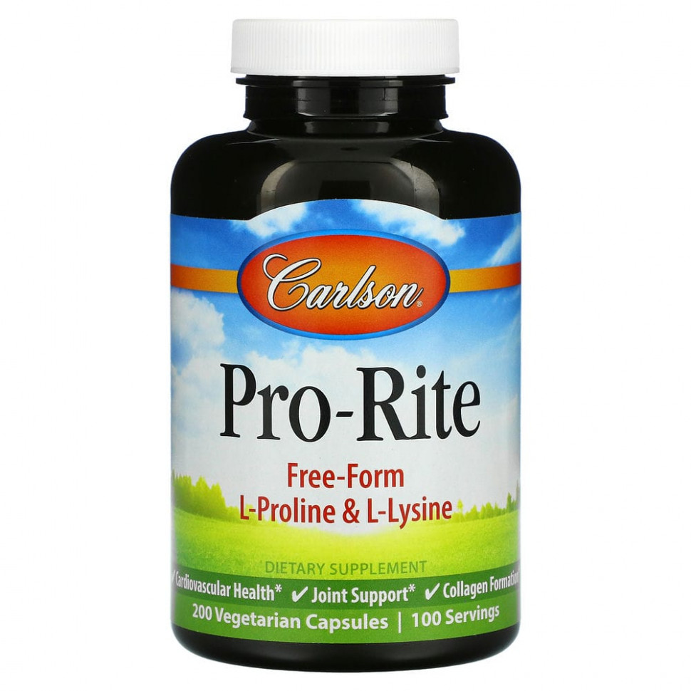 Carlson Labs, Pro-Rite, L-  L-   , 200      , -, 