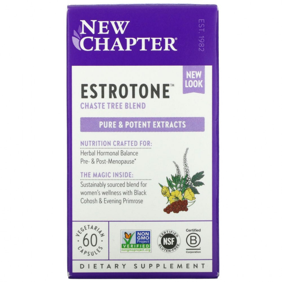 New Chapter, Estrotone, 60      , -, 