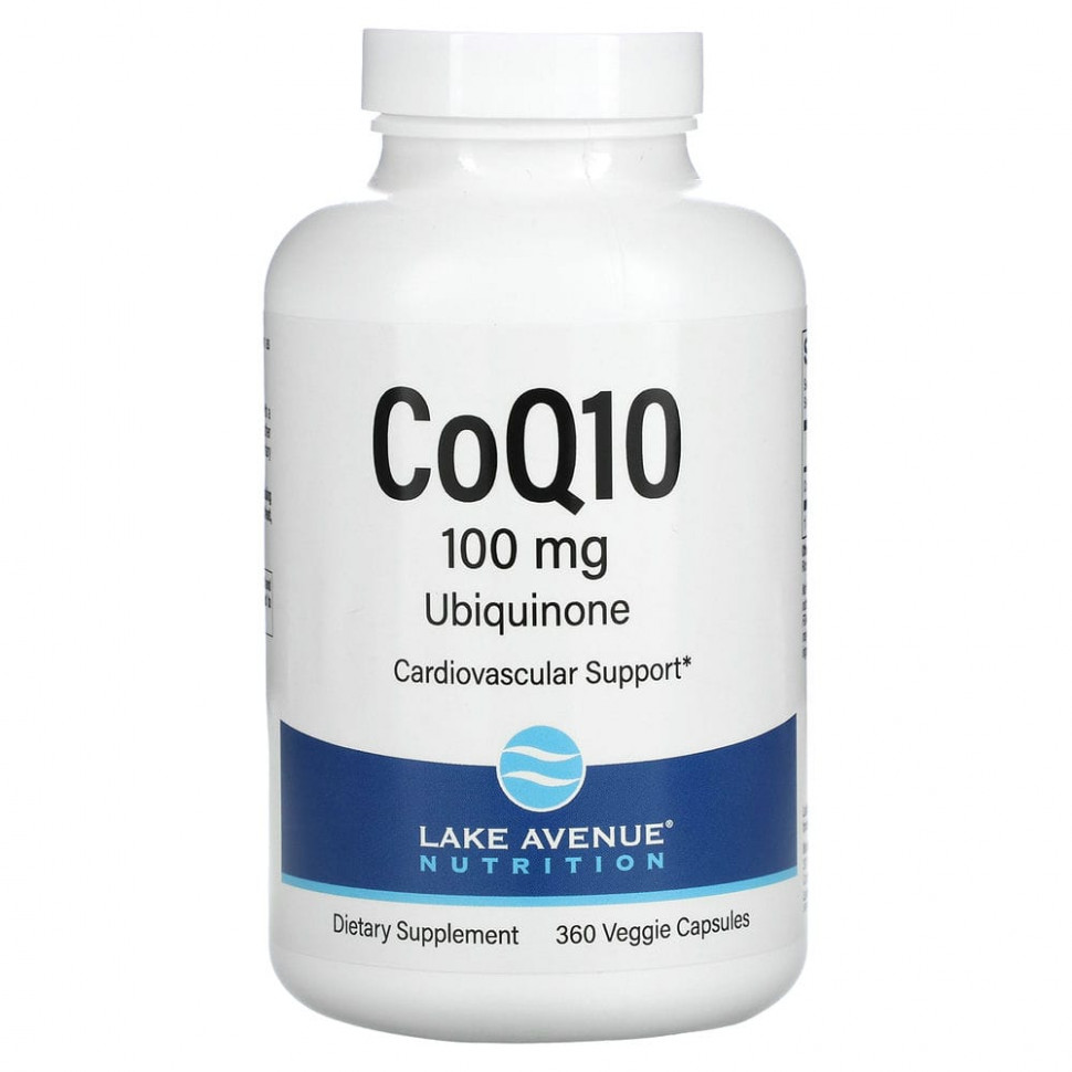 Lake Avenue Nutrition,  Q10,  USP, 100 , 360      , -, 