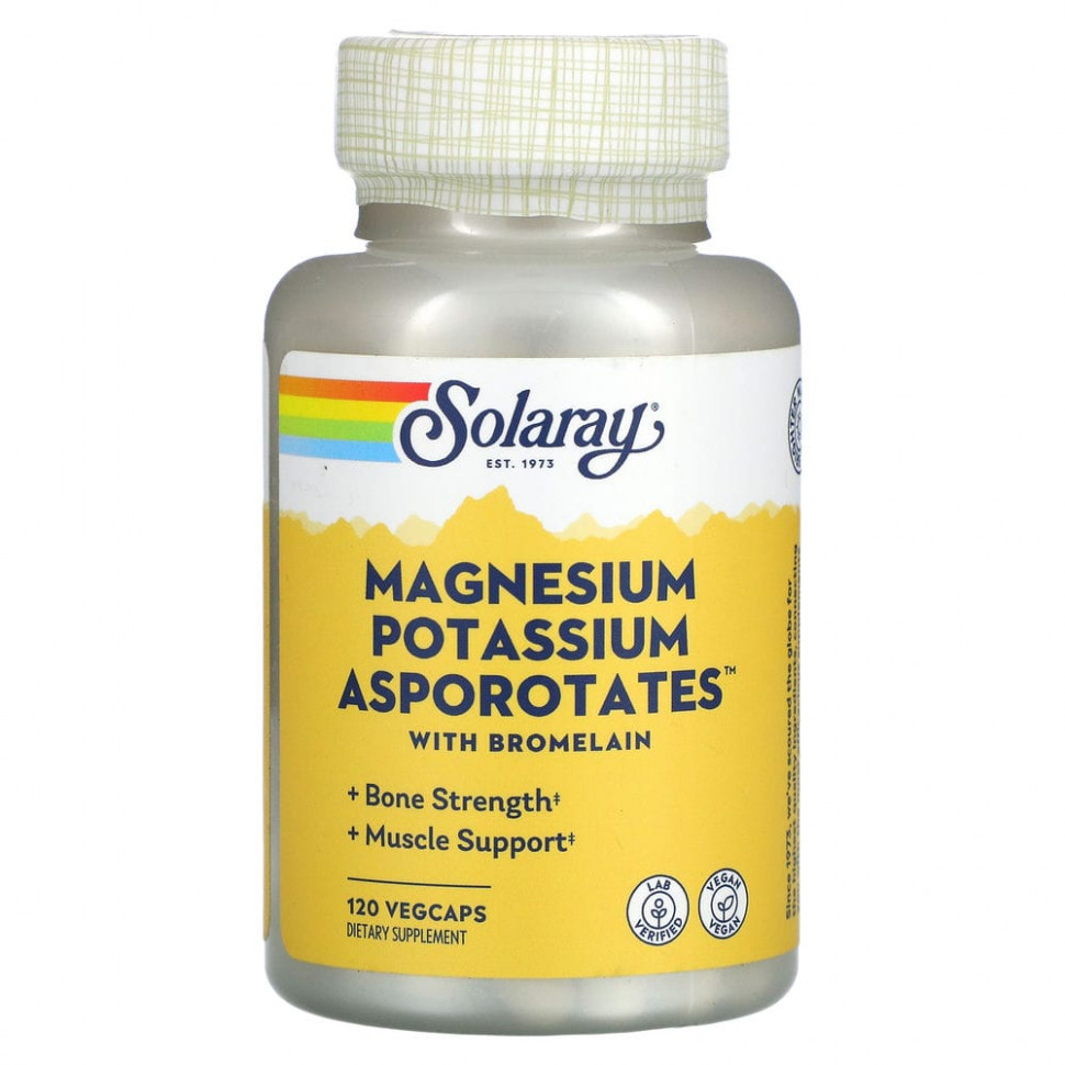 Solaray, Magnesium Potassium Asporotates,    , 120      , -, 