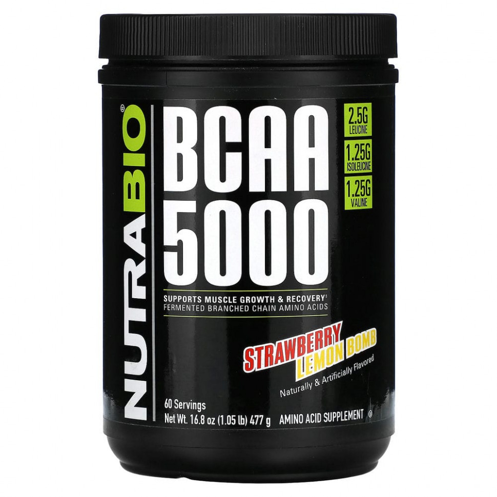 Nutrabio Labs, BCAA 5000, - , 477  (1,05 )    , -, 