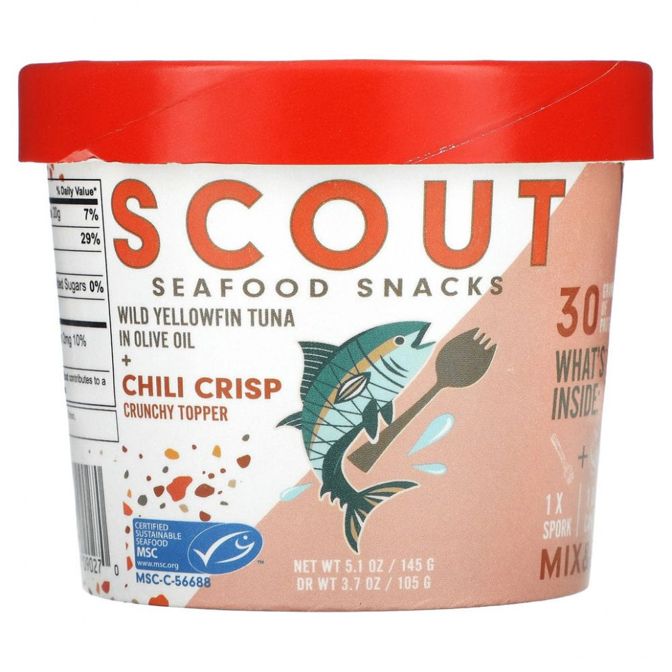 Scout, Seafood Snacks,       +    , 145  (5,1 )    , -, 