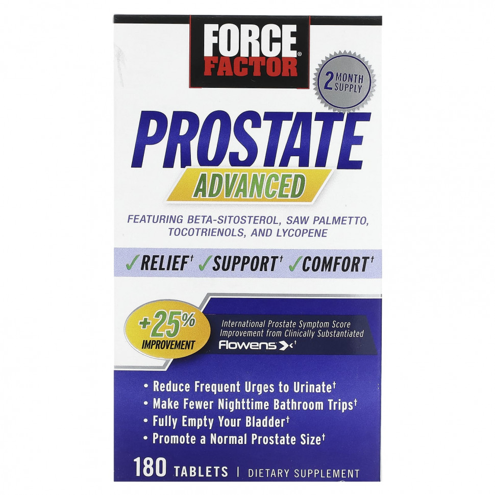 Force Factor, Prostate Advanced, 180     , -, 