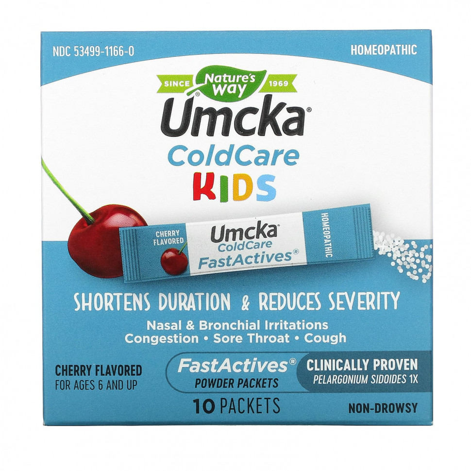 Nature's Way, Umcka, ColdCare Kids, FastActives,    6 ,   , 10       , -, 