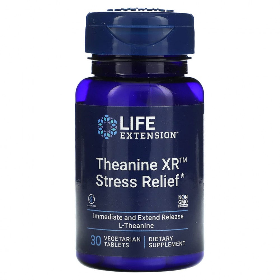 Life Extension, Theanine XR Stress Relief, 30      , -, 