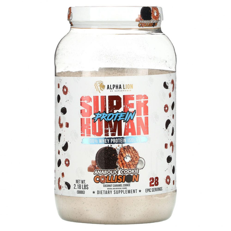 ALPHA LION, SuperHuman Protein, Anabolic Cookie Collision,     , 988  (2,18 )    , -, 