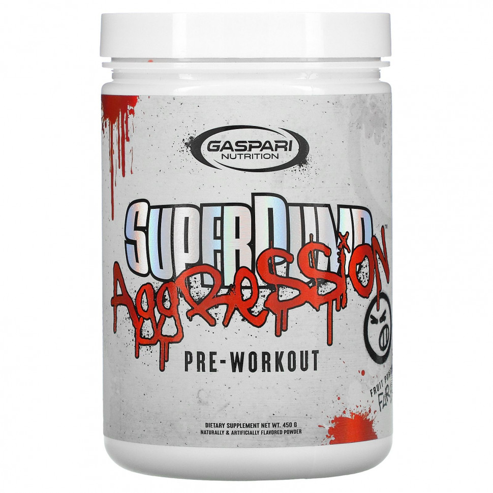 Gaspari Nutrition, SuperPump Aggression Pre-Workout, Fruit Punch Fury, 450     , -, 