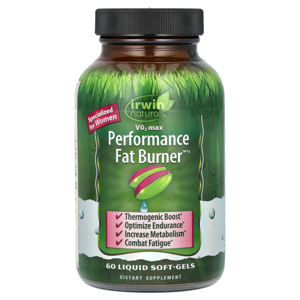 Irwin Naturals, V02 Max, Performance Fat Burner, 60         , -, 