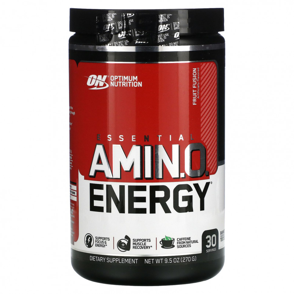 Optimum Nutrition, Essential Amin.O. Energy, Fruit  , 270  (9,5 )    , -, 