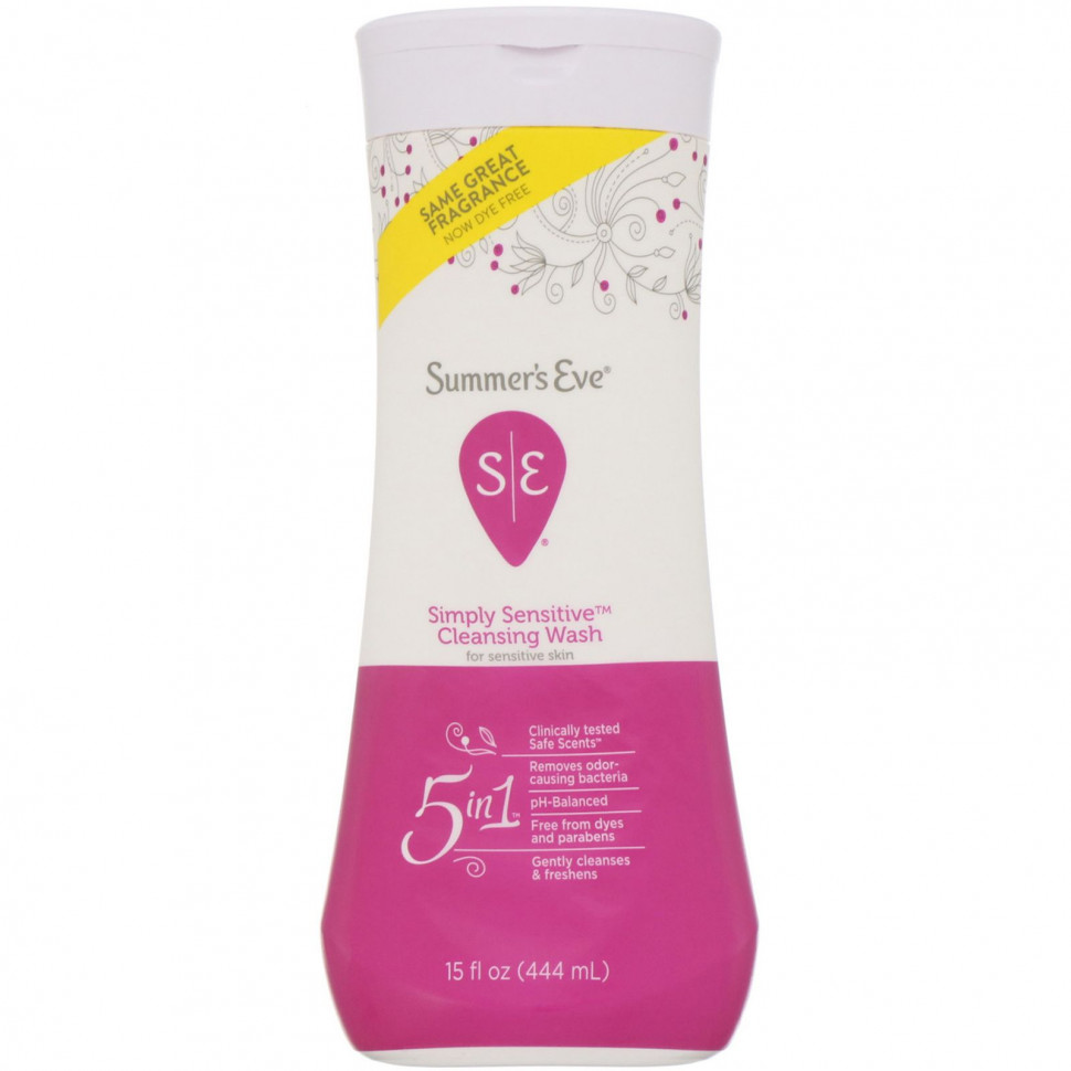 Summer's Eve,   5 in 1, Simply Sensitive, 444     , -, 