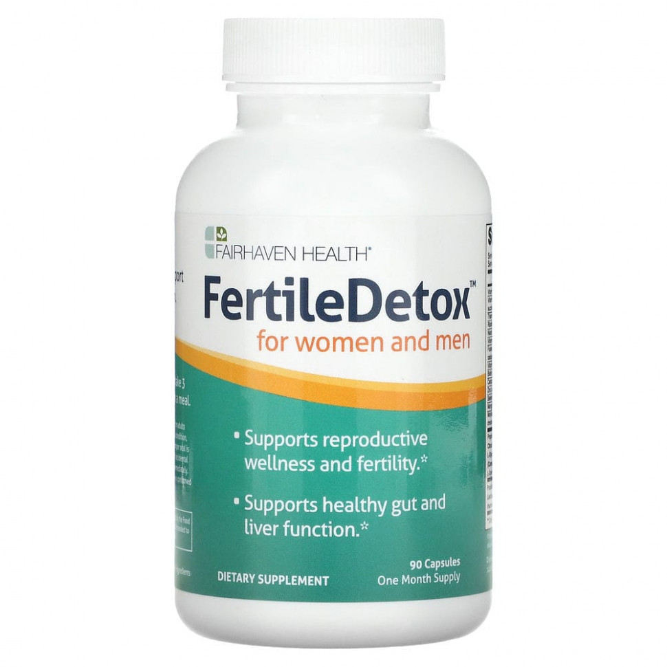 ���������� Fairhaven Health, FertileDetox, ������� ��� ������������ ��� ������ � ������, 90 ������  Iherb (������)