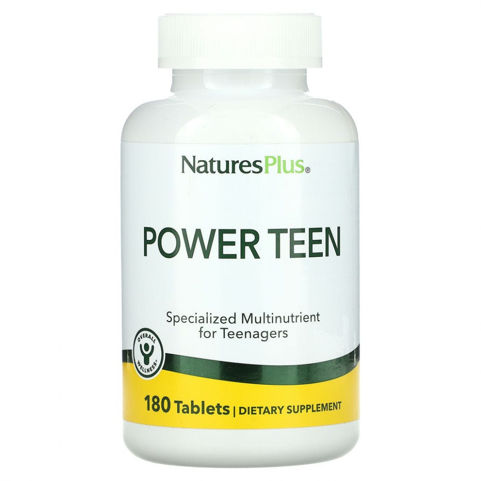 NaturesPlus, Power Teen,     , 180     , -, 