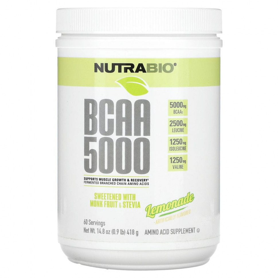 Nutrabio Labs, BCAA 5000, , 418  (0,9  14,8 )    , -, 