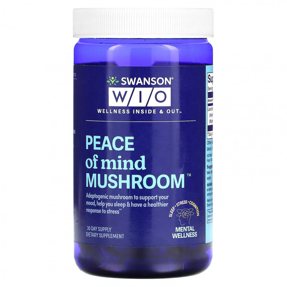  Swanson WIO, Peace of Mind Mushroom, 30   Iherb ()