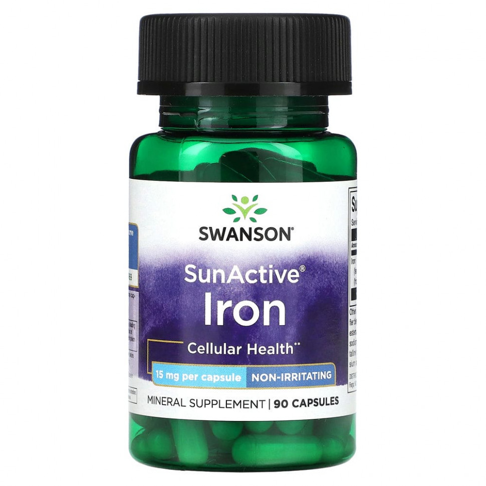 ���������� Swanson, SunActive, ������, 15 ��, 90 ������  Iherb (������)