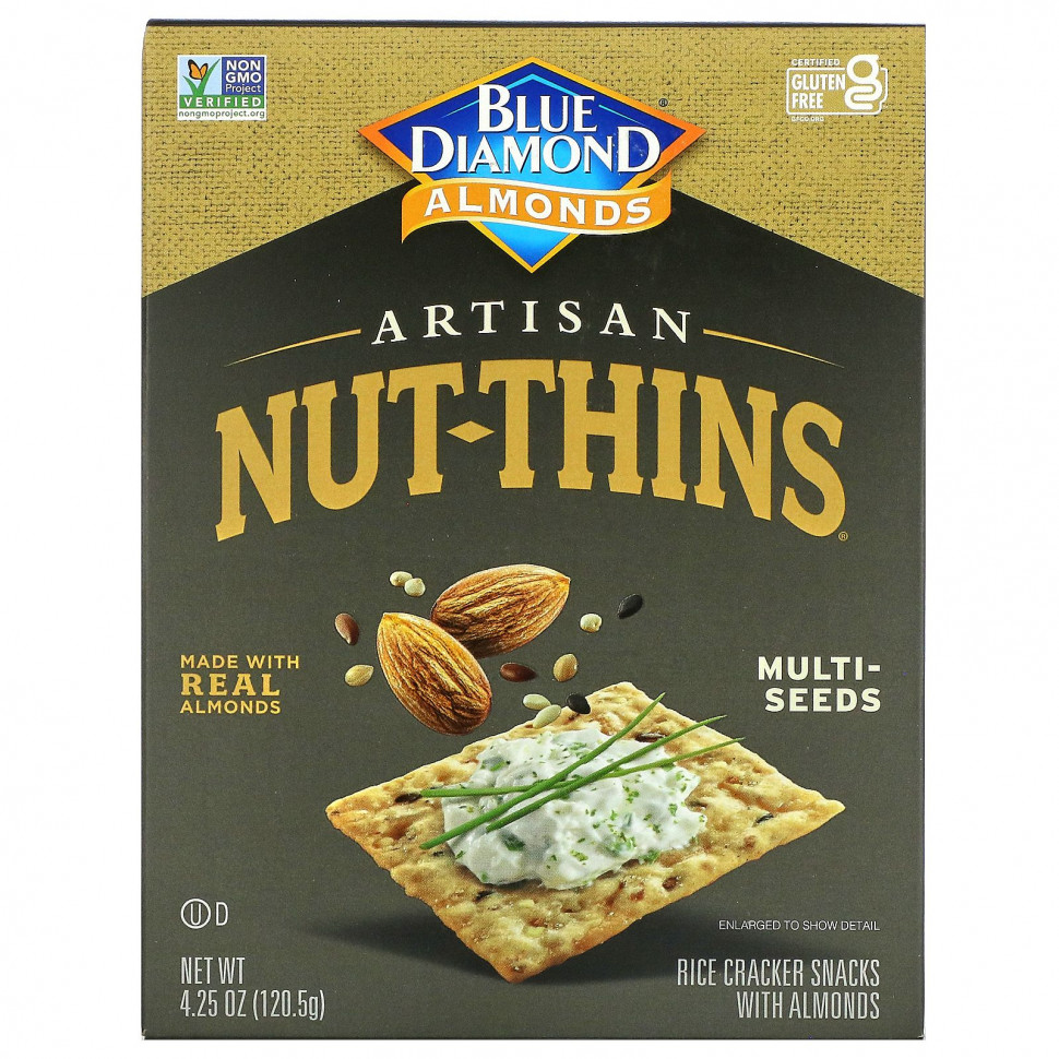 ���������� Blue Diamond, Almonds, Artisan Nut-Thins, ����� � �������� ���������, ��������� �����, 120,5 � (4,25 �����)  Iherb (������)