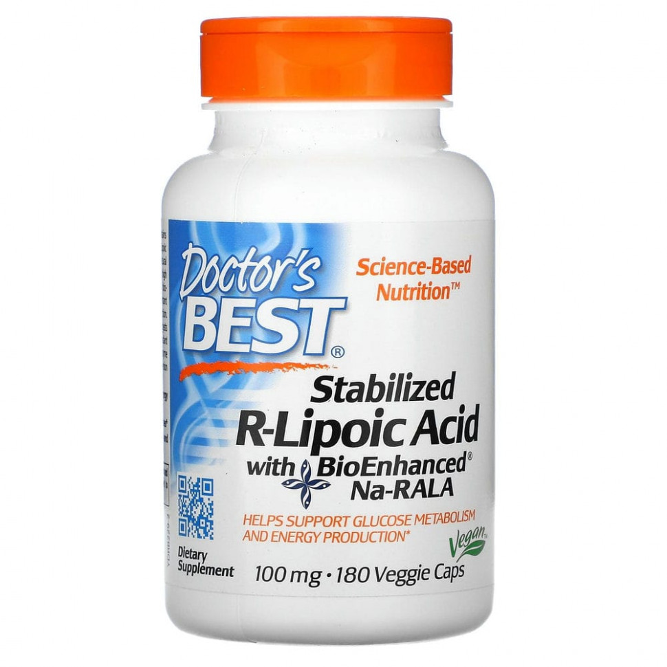 Doctor's Best,  R-   BioEnhanced Na-RALA, 100 , 180      , -, 