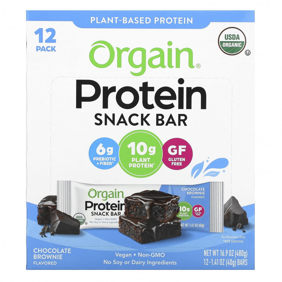 Orgain, Protein Snack Bar,  , 12   40  (1,41 )    , -, 