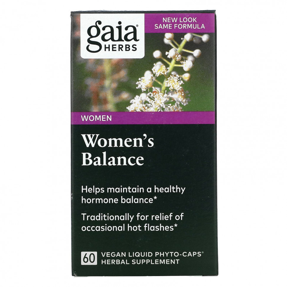 Gaia Herbs, Women's Balance, 60 Veggie Liquid Phyto-Caps    , -, 