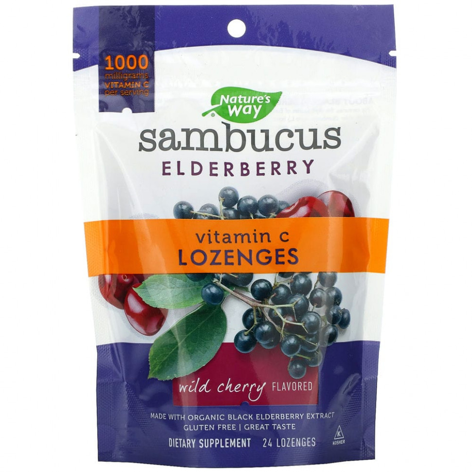 Nature's Way, Sambucus Elderberry,      C,   , 24     , -, 