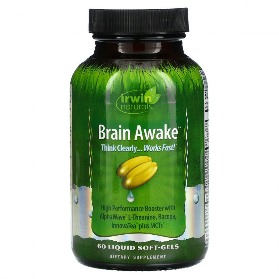 Irwin Naturals, Brain Awake, 60       , -, 