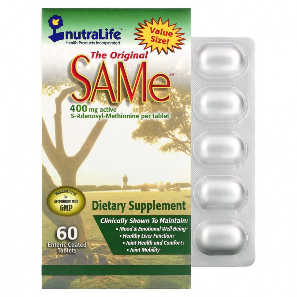 NutraLife, The Original SAMe (S-), 400 , 60  ,       , -, 