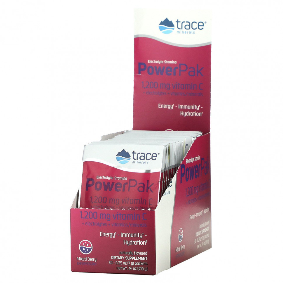 Trace Minerals , Electrolyte Stamina PowerPak,  , 30   7  (0,25 )    , -, 