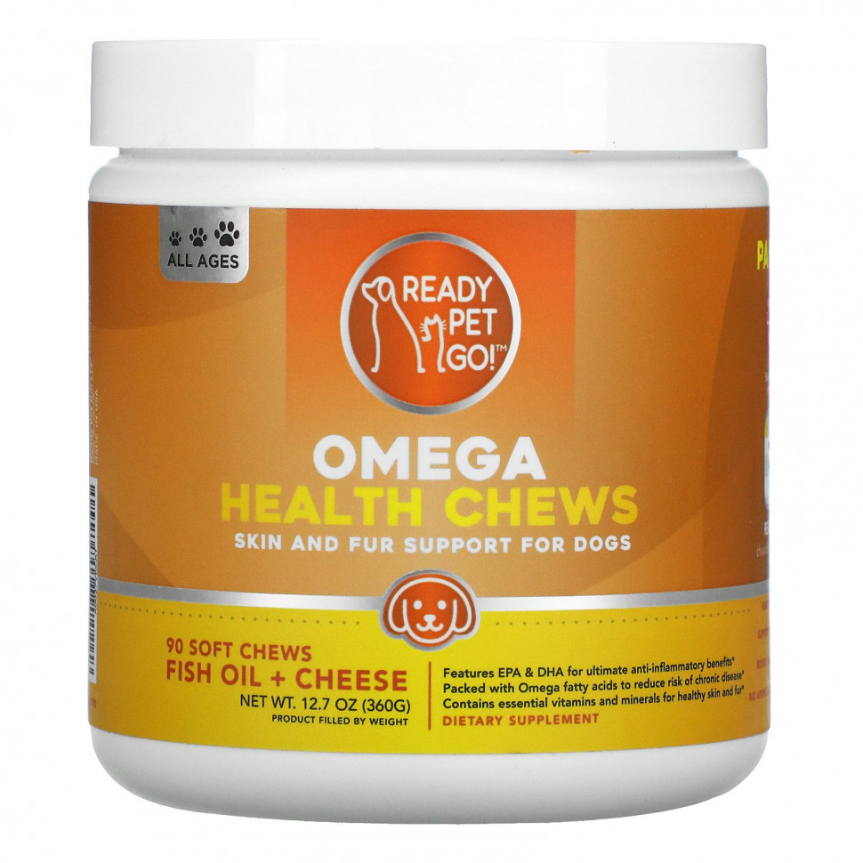 Ready Pet Go, Omega Health Chews,        ,   + , 90     Iherb ()