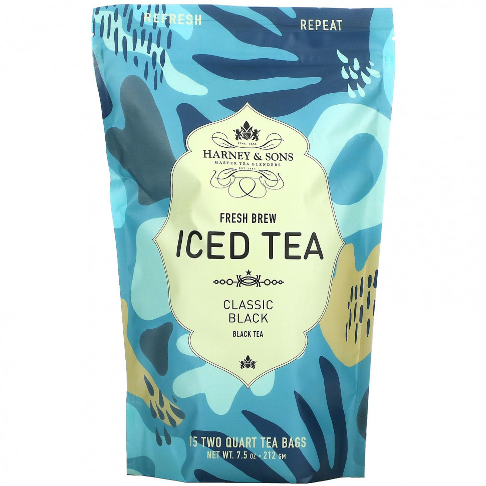 Harney & Sons, Fresh Brew Iced Tea, Classic Black Tea, 7.5 oz (212 g)    , -, 