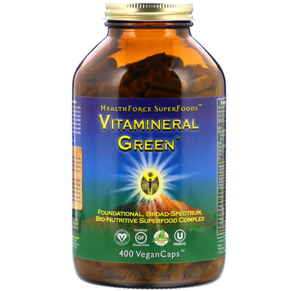 HealthForce Superfoods, Vitamineral Green,  5.5, 400      , -, 