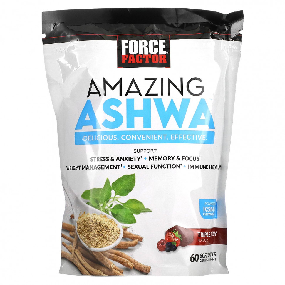 Force Factor, Amazing Ashwa,  , 60      , -, 