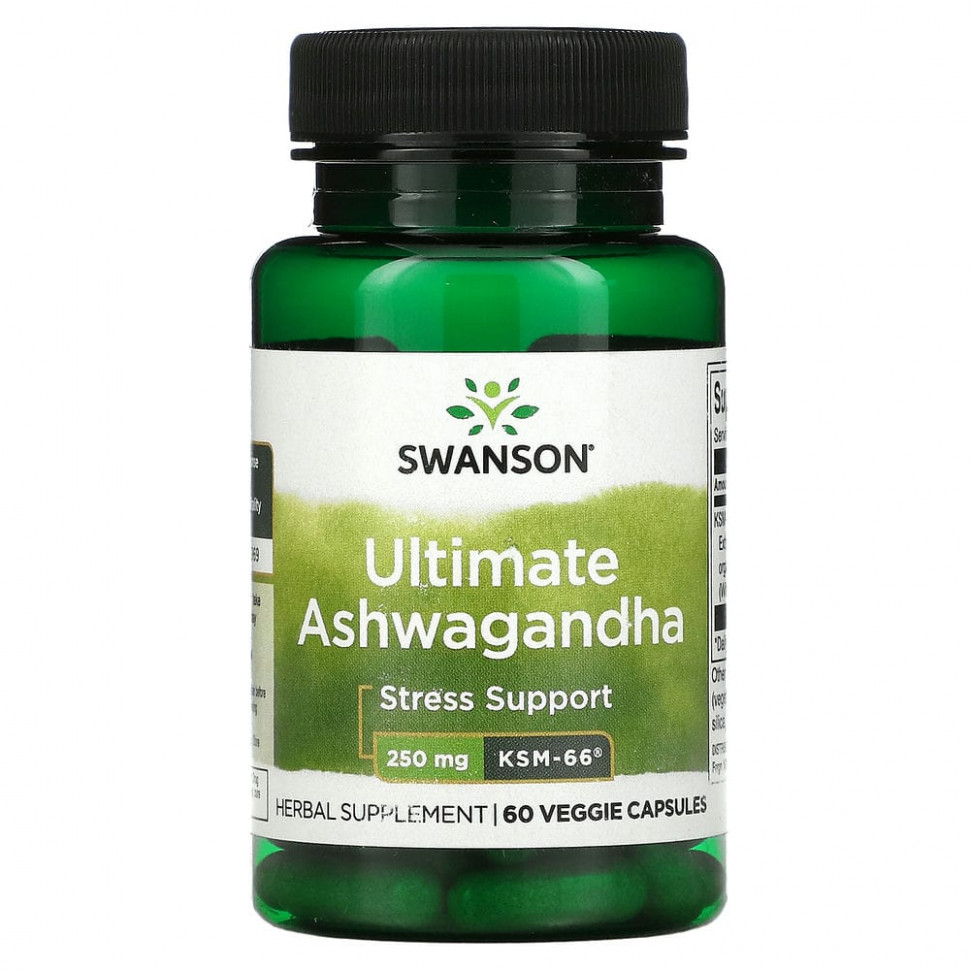 Swanson, Ultimate Ashwagandha, 250 , 60      , -, 