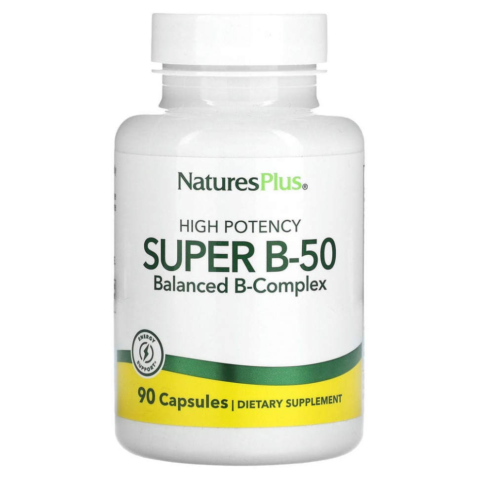 NaturesPlus, Super B-50   , 90     , -, 