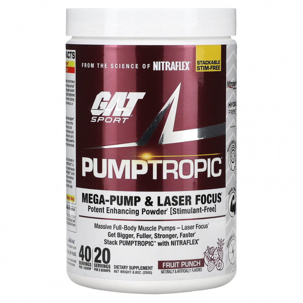 ���������� GAT, Pumptropic, ��������� ����, 250 � (8,8 �����)  Iherb (������)