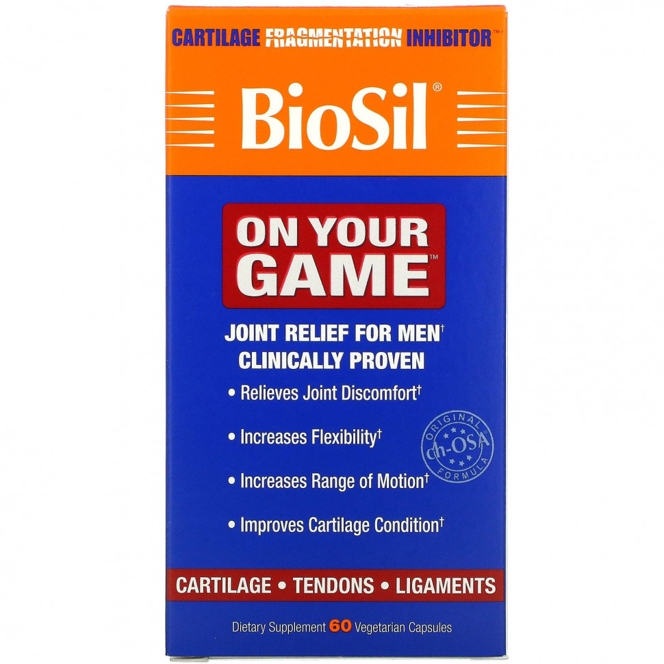 BioSil by Natural Factors, On Your Game, 60      , -, 