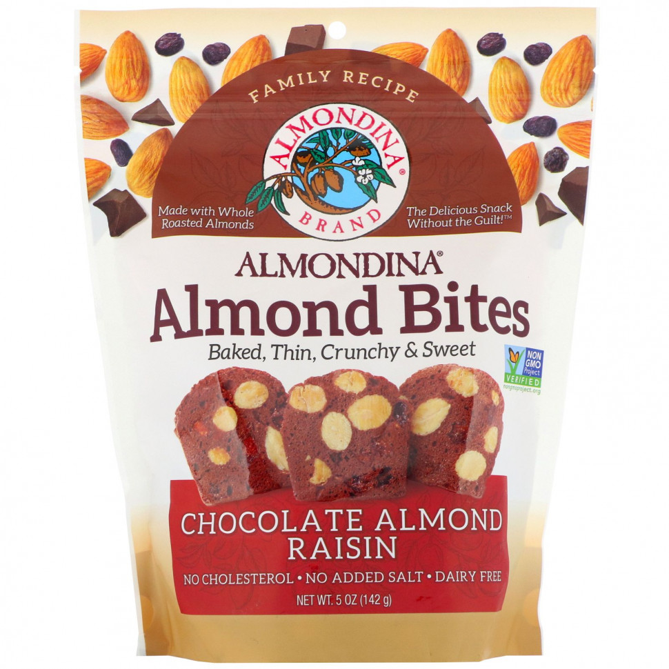 ���������� Almondina, Almond Bites, ���������-���������� ����, 142 � (5 �����)  Iherb (������)