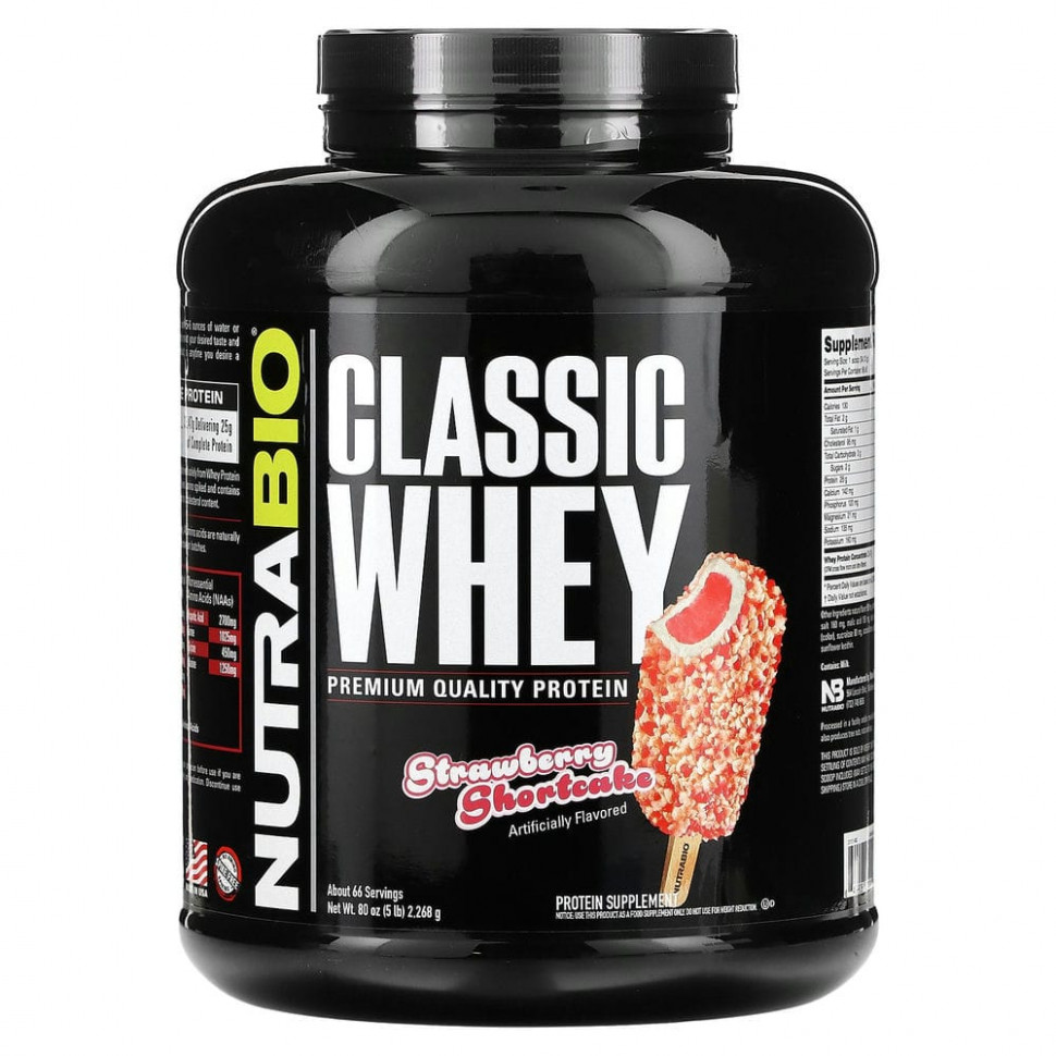 Nutrabio Labs, Classic Whey Protein,   , 2268  (5 )    , -, 